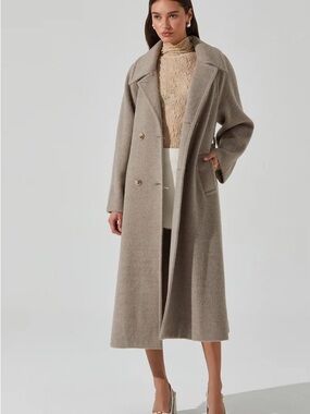 ASTR The Label Seeley Double Breasted Longline Coat